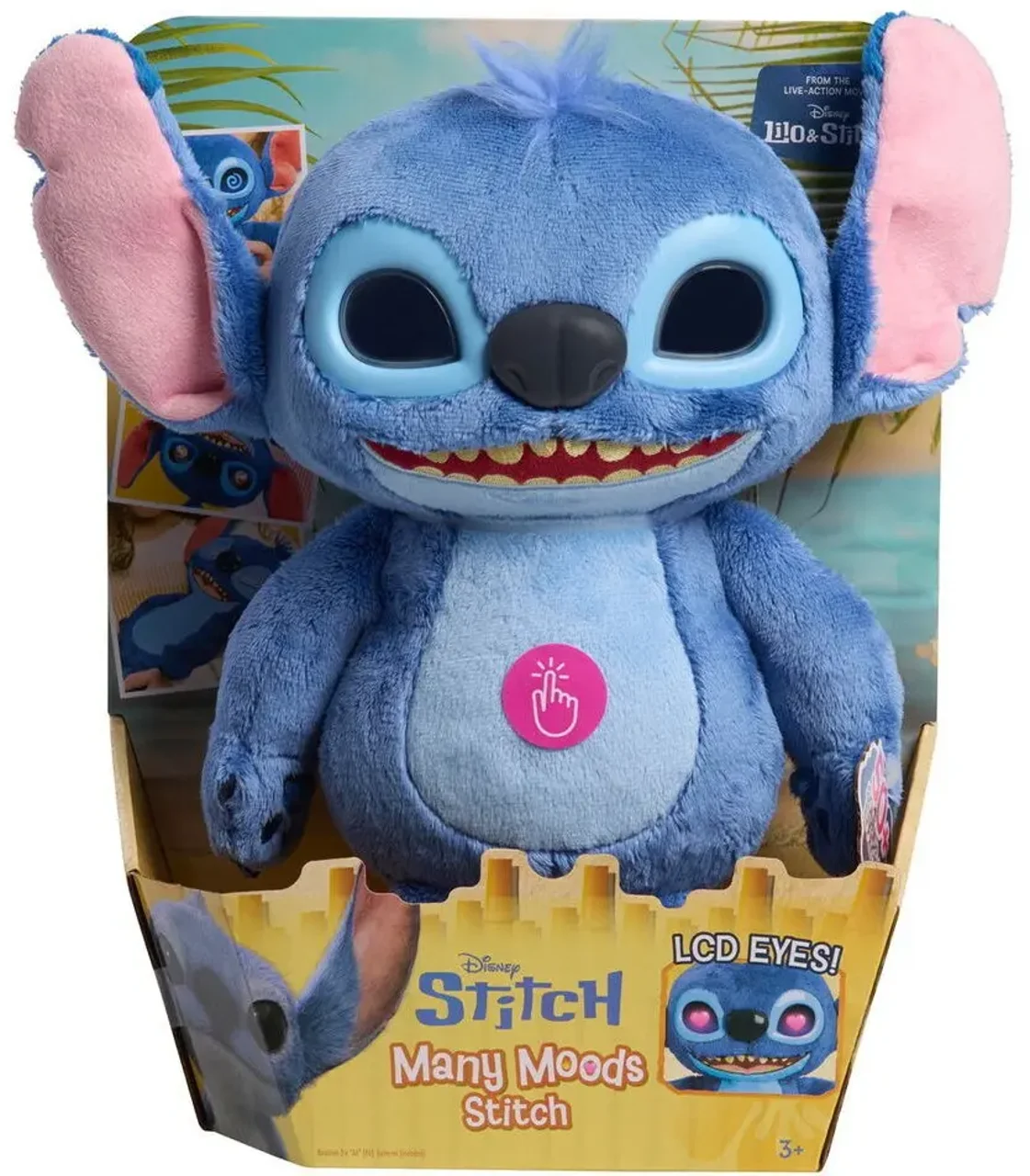 عروسک تعاملی استیچ Disney مدل Many Moods با چشم‌های متحرک LCD