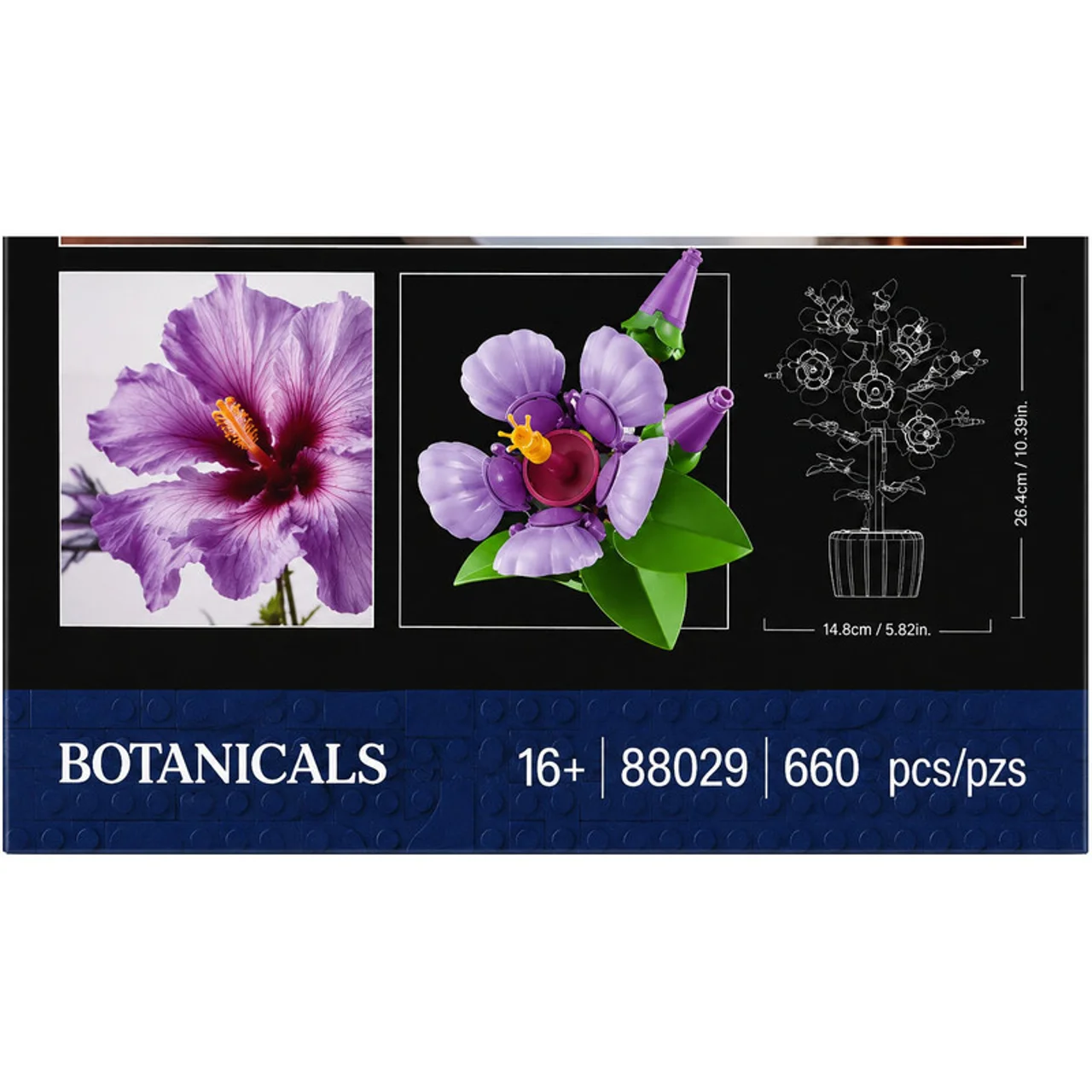 ساختنی 660 تکه های بیسکس مدل گل ارکیده کد 88029 101833824