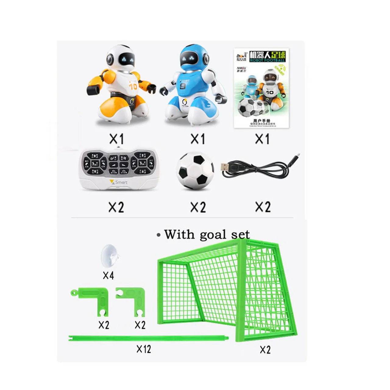 ربات کنترلی مدل soccer robot کد 2020 مجموعه 2 عددی 101886459